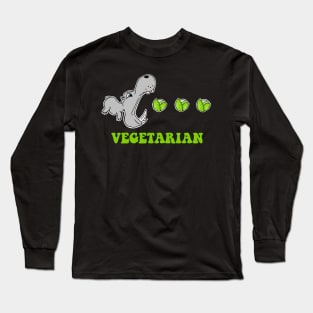 Vegetarian Hippo Long Sleeve T-Shirt